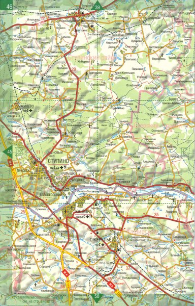 Ледовские Выселки на 1-й карте