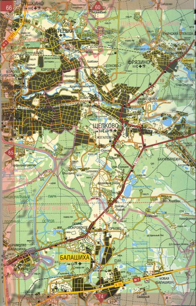 Лесные Поляны (Моск. обл., Пушкинский р-н) на 2-й карте